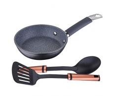 San Ignacio PK1732 Sartén Ã14 + 2 utensilios cocina, aluminio forjado, inducción