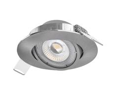 EMOS - Foco LED empotrable (5 W, 230 V, luz blanca cálida, 3000 K, 450 lúmenes, bajo consumo, A+)