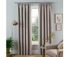 Sleepdown Cortinas Opacas con Forro tÃ©rmico para Dormitorio y Sala de Estar, 66 x 54 Pulgadas, 2 Paneles Naturales
