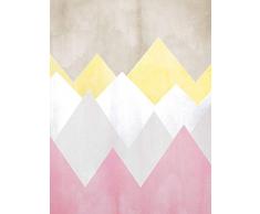 Komar Wandbild Von Sunrise Mountain Spring | Poster, Bild, Wohnzimmer, Schlafzimmer, Dekoration, Kunstdruck | ohne Rahmen | P110A1-30x40 fotomural, carbÃ³n