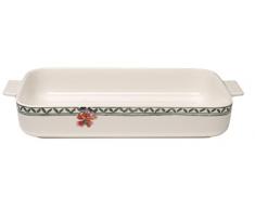 Villeroy & Boch Artesano Provençal Verdure - Fuente de Horno Rectangular, 34 x 24 cm, Porcelana Premium, Color Blanco/Colorido