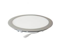 Synergy 21 S21-LED-B00132 Interior / exterior A Plata, Color blanco iluminación de techo - Lámpara (Interior / exterior, Plata, Color blanco, IP41, Empotrada, Alrededor, 24 W)