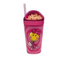 zakdesigns Smiley â Junior Snack/Bebida Vaso, Rosa