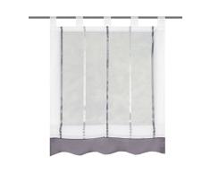 Home Fashion FrancineÂ âÂ Estor Visillo, poliÃ©ster, Gris, 140Â x 80Â cm