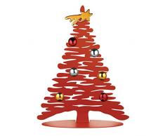 Alessi Bark for Christmas BM06/30 R Adorno de Navidad en Forma de Àrbol, Acero Inoxidable, Rojo, M