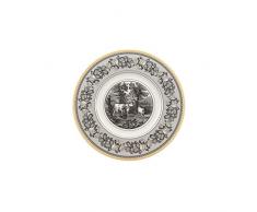 Villeroy & Boch Audun Ferme Plato para pan, 16 cm, Porcelana Premium, Blanco/Gris/Amarillo