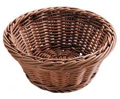 Lacor - 63873 - Cesta De Pan Redonda 23x8 cm - MarrÃ³n