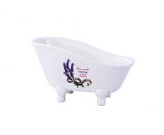 GMMH Rústico Vintage badset Lavanda - Accesorios de baño dispensador de jabón Cepillo cerámico (Inodoro bañera)