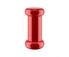 Alessi Totem Domestici ES19 - Molinillo de Sal, Pimienta y Especias de DiseÃ±o en Madera de Haya, Negra, Amarilla y Roja