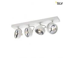 SLV Kalu CW, Interior de pared y techo (, Quad, qpar111, Blanco, 4 x 75 W lámpara, aluminio, 0 W