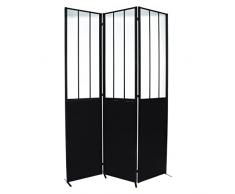 Biombo «Atelier», Metal y Vidrio Templado h170 cm