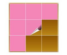 Adhesivo para azulejos para baño y cocina – 20 x 20 cm – Color Rosa Claro Mate – 20 adhesivos para azulejos para pared azulejos