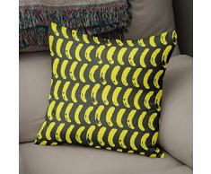 BonaMaison Fundas para CojÃ­nes, Amarillo neÃ³n y Humo Funda de Almohada Silla Oficina Cama Decorativa Moderna DecoraciÃ³n del Hogar HabitaciÃ³n, 43x43 Cm - DiseÃ±ado y Fabricado en TurquÃ­a
