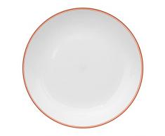 Plato cuadrado D25cm rosa nacarado