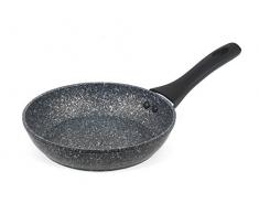 Salter Megastone Collection - Sartén Antiadherente forjada, Aluminio, Plateado, 20 cm