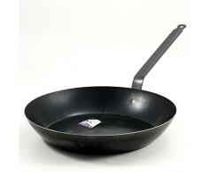 Ollas Agnelli Lyonnaise Sartén con Mango, la luz, Hierro, Gris, 36 cm