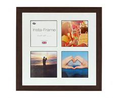 Inov8 16 x 40,64 cm Insta-Frame Austen Marco para Instagram 4/de Estampado a Cuadros de Fotos con paspartú Blanco y Negro con Borde, 2 Unidades, Roble
