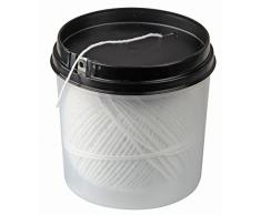 Fackelmann Hilo de cocciÃ³n, 100 m de Cuerda de Cocina en Caja dispensadora, Hilo de Cocina para Carne, Verduras o Pescado (Color: Blanco), cantidad: 1 Pieza