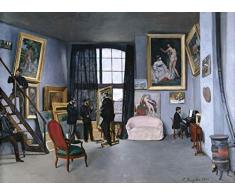 Legendarte Frédéric Bazille El Taller de Bazille Impresión Digital sobre Lienzo, cm. 50x80