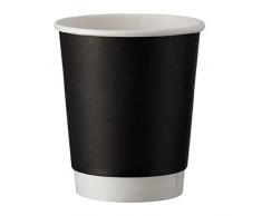 Intertan Q530009MM - Vasos de doble pared (25 unidades), color negro mate