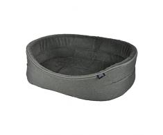 Cesta ovalada, 75 x 57 cm, color caqui