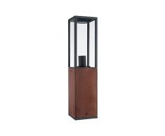 Paulmann 94676 Luminaria LED Objeto Luminoso Timba IP44 600mm baliza sin Fuente de luz, Cuadrada, mÃ¡x. 60 W, Exterior, Madera E27