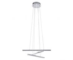 Eglo LED Lámpara de techo modelo terros/3, cromo 93572 S