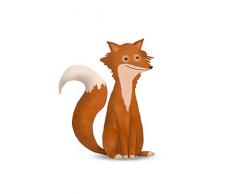 Komar Wandbild Von Cute Animal Fox | Poster, Bild, Wohnzimmer, Schlafzimmer, Dekoration, Kunstdruck | ohne Rahmen | P111H-50x70 fotomural, WeiÃ, Rot, Beage