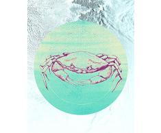 Komar Wandbild Von Crab Sea | Poster, Bild, Wohnzimmer, Schlafzimmer, Dekoration, Kunstdruck | ohne Rahmen | P080C-40x50 fotomural, carbÃ³n