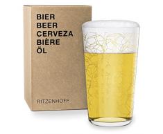 RITZENHOFF Vaso de Cerveza, Dorado, 8.2 cm