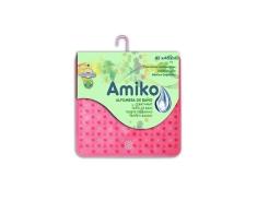 ALFOMBRA BAÃO PVC TRANSLUCIDO 45X45 CM ROSA
