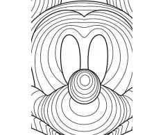 Komar Disney Wandbild Von fotomural, Negro, Blanco, 30 x 40 cm