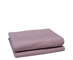zoeppritz since 1828 Manta de Lana Suave â Manta Punto de Ganchillo â Manta Suave de Materiales Naturales â 210 x 240 cm, 310 Rose, 210 x 240 cm