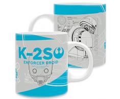 Blade Representaciones ABYMUG341 Taza desayuno, CerÃ¡mica, Blanca