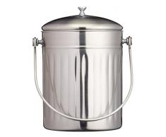 Kitchen Craft - Papelera de Acero Inoxidable para Compost (5 L)