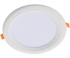 Jandei -Downlight Redonda Empotrada Led Oceano -35.000 Horas 1260 Lúmenes - 18W 3000K - Luz Cálida (Amarilla)
