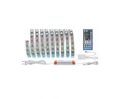 Paulmann 706.28 70628 Kit Completo de Tira LED RGB con Mando y Transformador Incluido de 3 Metros, 36 W, 30000 h, Interior, De plÃ¡stico, Plata, 300x12.5x0.3 cm