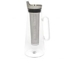 Bredemeijer 165003 Tetera para Hielo Vidrio con Filtro de Acero Inoxidable, 1.2 l, Transparente
