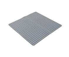 Caro - Alfombra Antideslizante (PVC, 55 x 55 cm), Color Gris