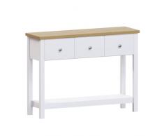 Vida Designs Mesa Consola de 3 cajones Arlington, Madera de ingenierÃ­a, White
