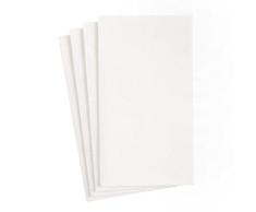 Caspari White Pearl Paper Linen Guest Towel Napkins, per Package Servilletas de Papel de Lino para Invitados, 12 Unidades por Paquete, Blanco