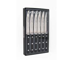 Arcos 854500 Juego de Cuchillos Chuleteros, negro