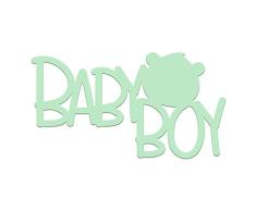 Declea Home Decor DC029FW21 - Placa decorativa de madera para dormitorio infantil de bebÃ©, 60 x 34 cm