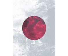 Komar Wandbild Von Solum Ignis | Poster, Bild, Wohnzimmer, Schlafzimmer, Dekoration, Kunstdruck | ohne Rahmen | P095B-30x40 fotomural, Rojo, Blanco