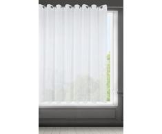 Eurofirany Cortina Transparente Monocolor con Estructura Vertical de Lluvia con Ojales â 1 Pieza Simple y Ligera y Elegante â ClÃ¡sico salÃ³n Dormitorio habitaciÃ³n habitaciÃ³n Infantil Cocina