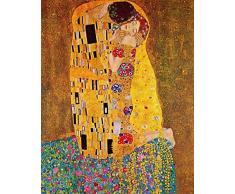 Legendarte Gustav Klimt El Beso Impresión Digital sobre Lienzo, cm. 50x70