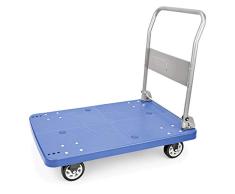 WAS 4428 300 - Carro con Plataforma de Polipropileno con 4 Ruedas, 100 cm de Largo, 60 cm de Ancho, 84 cm de Altura