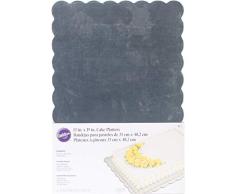 Wilton Bases Bandeja de Servir, CartÃ³n, Plateados, 1.13x33.02x48.39cm, 4 Unidades, 2.63x35.02x50.26 cm