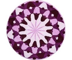 Grund Knowledge Alfombra de Baño, Poliéster, Púrpura, 100 cm
