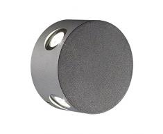 ROSSINI ILLUMINAZIONE p.10106-b lámpara de pared para exterior con LED integrado, 4 W, Antracita